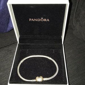 6.7 inch Pandora Heart Clasp Bracelet